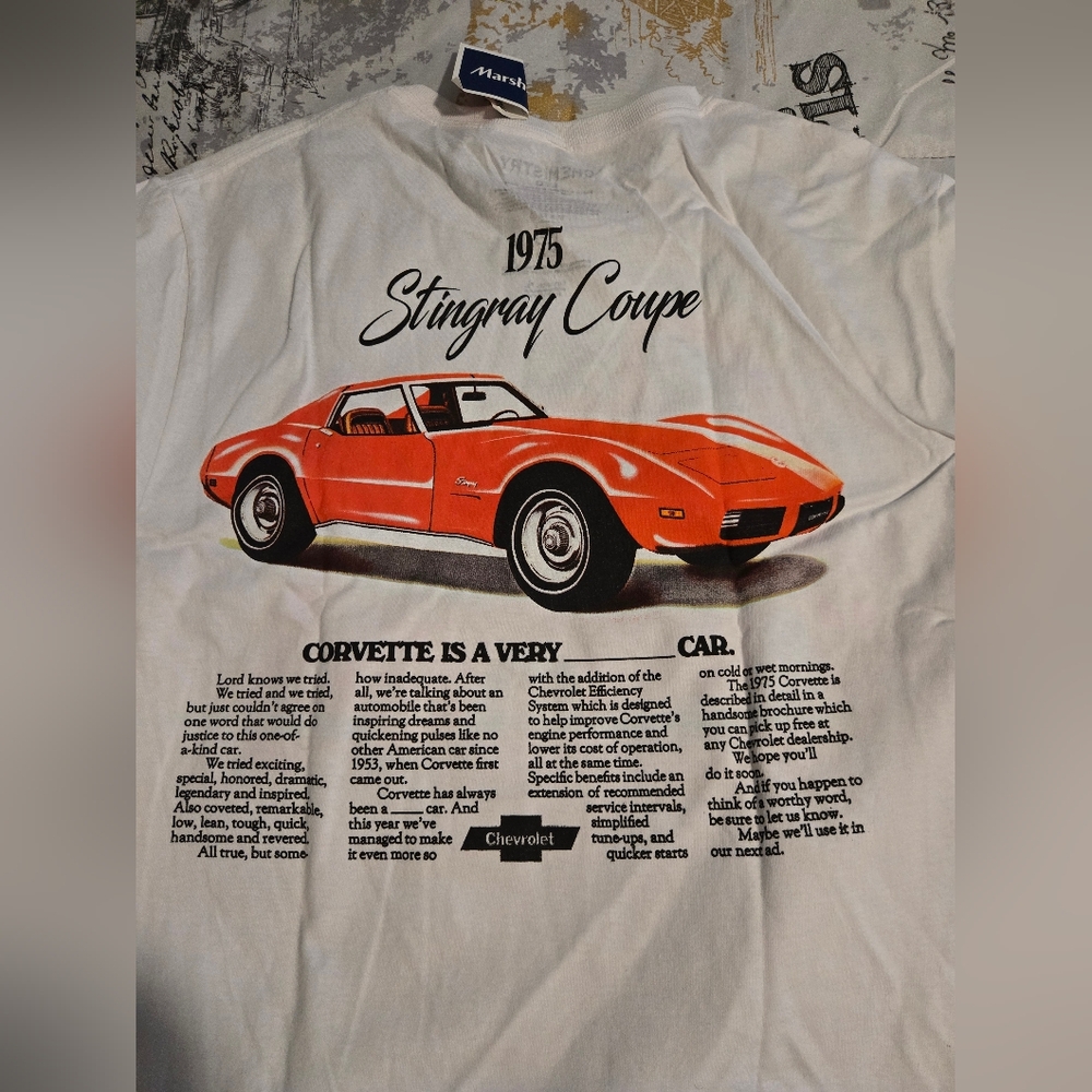 1975 Stingray Coupe Graphic T-Shirt - White
